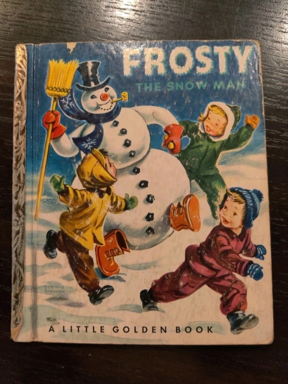 Vintage 1951 Frosty The Snowman - A Little Golden Book
